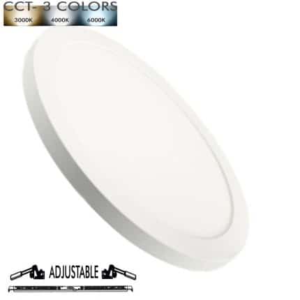 Plafon LED + Downlight - Blanco - ASKIM -24W AJUSTABLE - CCT