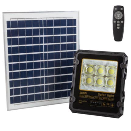 Proyector 200W con Panel Solar