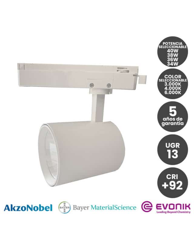 Foco LED Potencia Seleccionable